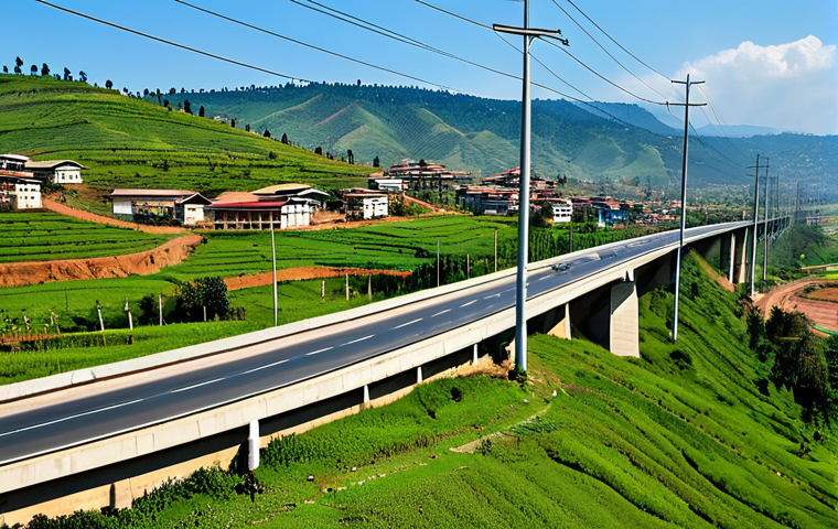 르완다와 아프리카 개발은행 - Infrastructure Development**

"Modern highway winding through the Rwandan countryside, connecting ru...