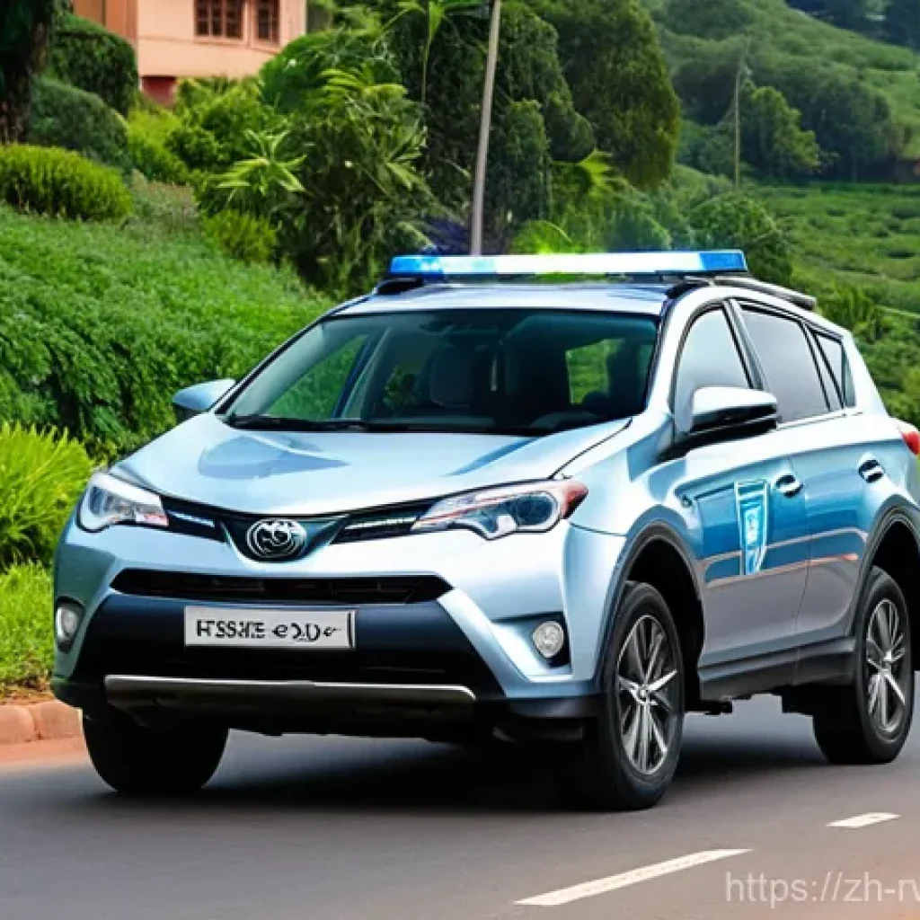 르완다에서의 교통 위반 벌금 - **Prompt 1: Kigali Speeding Enforcement**
A realistic and vibrant image depicting a polite yet f...