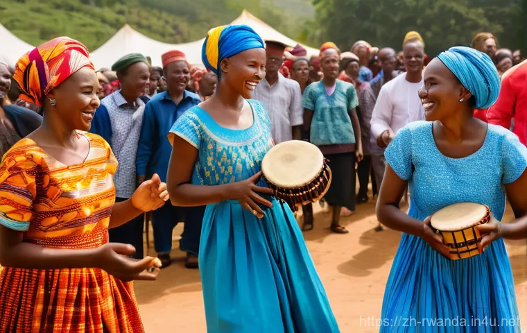르완다의 민속 음악 축제 분석 - A dynamic and respectful portrayal of Intore warriors performing their traditional dance. The dancer... 르완다의 민속 음악 축제 분석 - A dynamic and respectful portrayal of Intore warriors performing their traditional dance. The dancer...