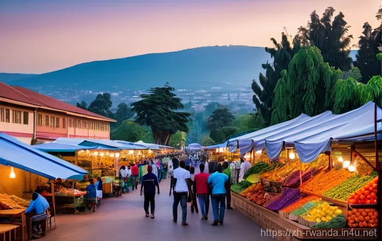 르완다의 도시별 특성 - **Prompt 1: Kigali's Vibrant Urban Landscape**
    "A wide-angle, highly detailed photograph of a bu...