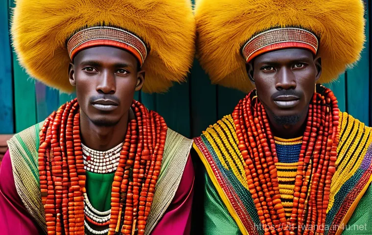 르완다 전통 춤 축제 - **A close-up and intense image focusing on a group of Rwandan Ingoma drummers, creating the 'heartbe... 르완다 전통 춤 축제 - **A close-up and intense image focusing on a group of Rwandan Ingoma drummers, creating the 'heartbe...