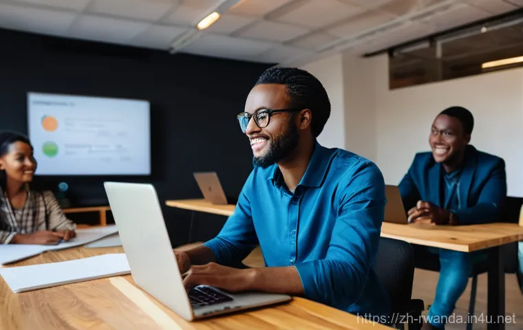 르완다에서의 비즈니스 네트워킹 - **Prompt:** A vibrant, futuristic cityscape of Kigali, Rwanda, viewed from a slightly elevated persp...