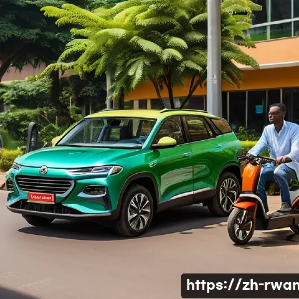 르완다의 주요 무역 정책 - **Prompt 1: "Green Urban Mobility in Rwanda"**
A vibrant, sunlit street scene in Kigali, Rwanda,...