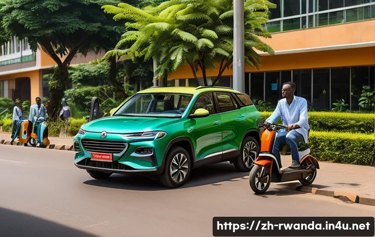 르완다의 주요 무역 정책 - **Prompt 1: "Green Urban Mobility in Rwanda"**
    A vibrant, sunlit street scene in Kigali, Rwanda,...