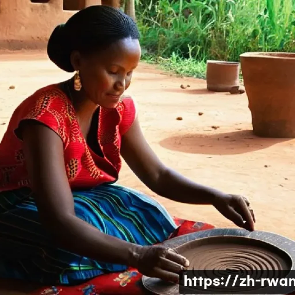 르완다에서의 전통 염색 공예 - **Prompt 1: The Artisan's Craft**
"A candid, medium shot of a Rwandan woman in her late 30s, dre...