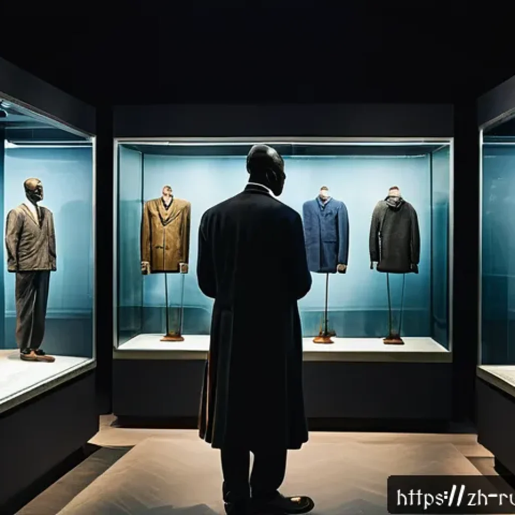 르완다 국립 기념관 - A solemn museum interior filled with historical exhibits from the Rwandan genocide, including worn c...